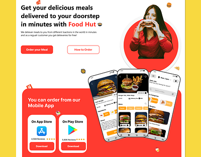 Food Delivery Website branding food food delivery ui uiux webdesign websited