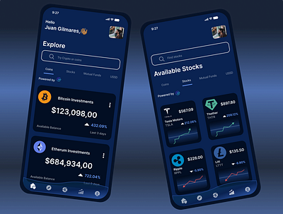 Crypto Mobile App crypto fintech mobileapp mobiledesign ui uiux uiux design