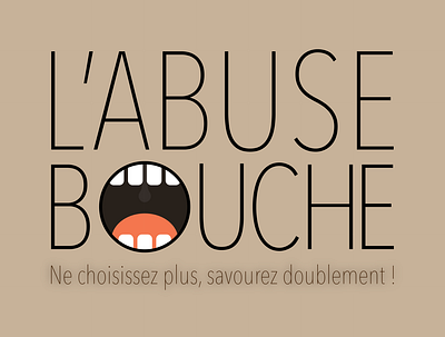 L'abuse bouche - Restaurant factice - Logo mai 2021 bouche mouth restaurant logo teeth