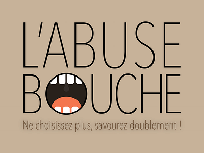 L'abuse bouche - Restaurant factice - Logo mai 2021