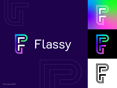 Flassy • Logiciel de gestion • Logo juin 2022 color graphic design logo ui ux vector