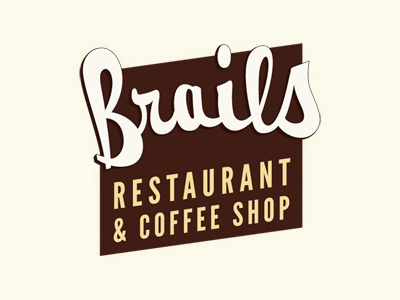 Brails Restaurant & Coffee identity logo