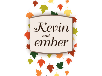 Kember Wedding crest identity wedding