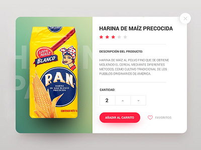 UI card for Venezuelan product behance dribbble graphicdesigner ui uidesign userinterface ux uxdesign webdesign website