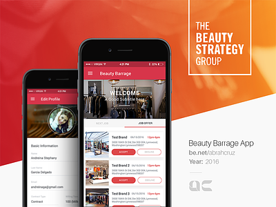 Beauty Barrage App in progress android app beauty ios ui uidesign userinterface ux uxdesign webdesigner website