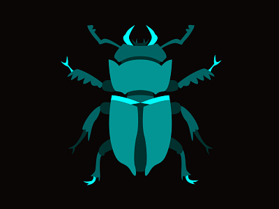 Cave Beetle art beetle branding contrast dark design illustration logo minimal typography vector website