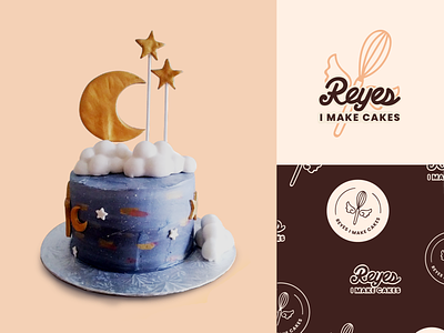 Reyes I Make Cakes Bakery Branding bakery brand brand identity brand mark branding cake exploration food identity design illustration logo rebrand typogaphy