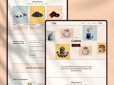 Cake Shop Product Page