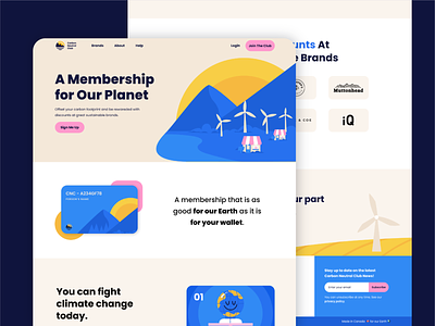 Carbon Neutral Club Website branding daily ui illustration interface minimal ui ux web design web marketing website design