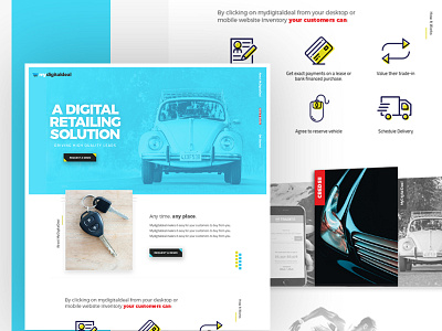 My Digital Deal Landing Page branding landing page ui ux web design website