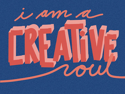 Creative Soul illustration lettering procreate