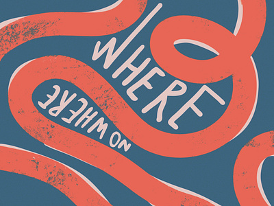 Where - Nowhere design illustration lettering procreate