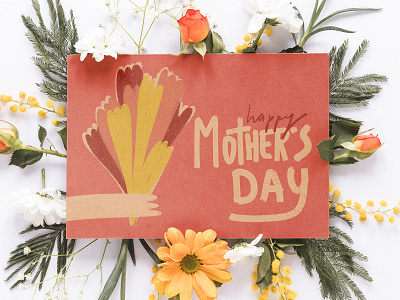 Happy Mother's Day greetingcard illustration lettering mothersday procreate