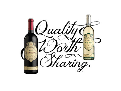 Quality Worth Sharing ad brand wine