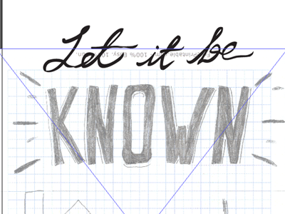 Screen Shot - Let it Be Known church hand drawn series typography