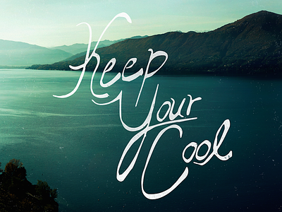 Keep Your Cool anger cool hand drawn lake