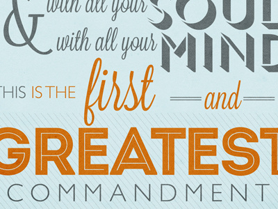 Greatest Command Dribbble greatest commandment heart love message mind sermon soul