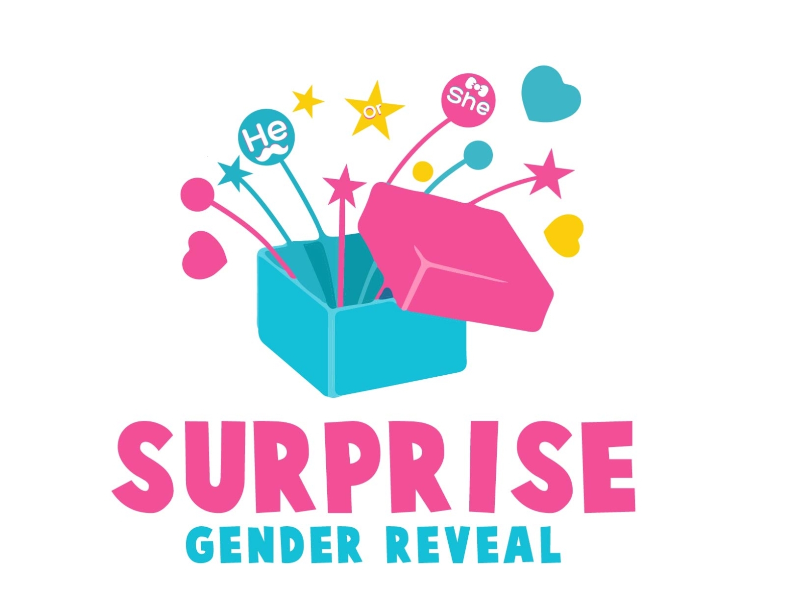 Surprise Gender Reveal by Natalia Jacob on Dribbble