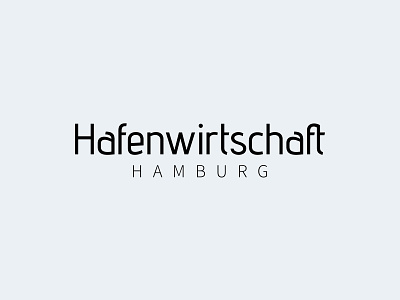 Hafenwirtschaft Hamburg branding design flat graphic design illustration logo minimal typography vector webdesign