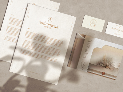 Mediterranean Hotel Stationery branding design logo stationery