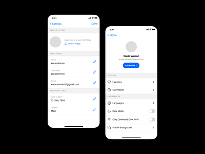 Settings Page • Daily UI 007