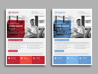 Corporate Modern Business Flyer Template branding business agency business flyer template corporate branding corporate flyer corporate identity design flat flyer design flyer template holiday flyer illustration minimal