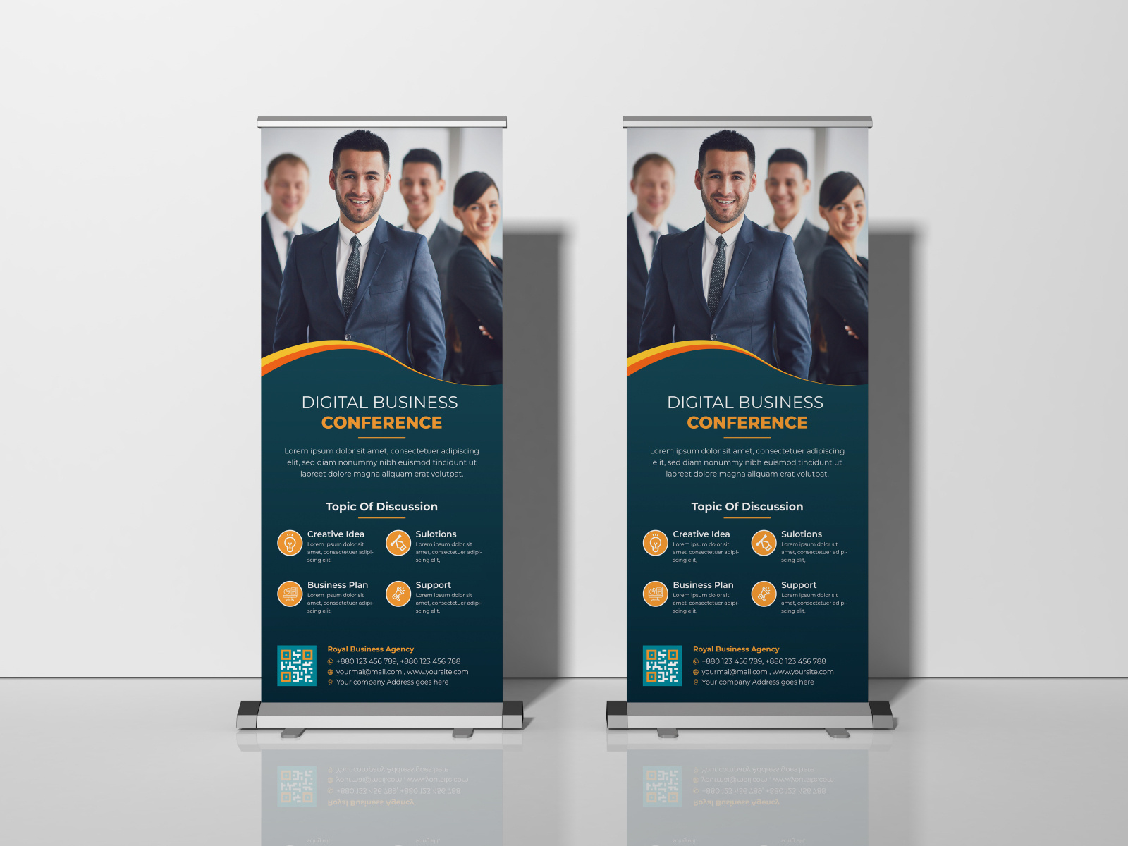 Business Conference Roll up banner Design by Md. Hafizur Rahaman on ...