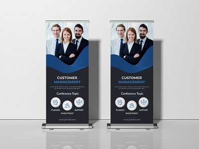 Corporate Customer Management  Roll Up Banner