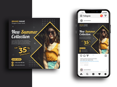 fashion sale social media post design ads banner design branding design facebook ads facebook banner facebook post illustration instagram ads instagram banner instagram post social media banner social media post design