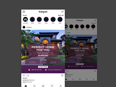 Real Estate Social Media Post design facebook ads home for sale instagram ads post design sale post social media banner social media templates