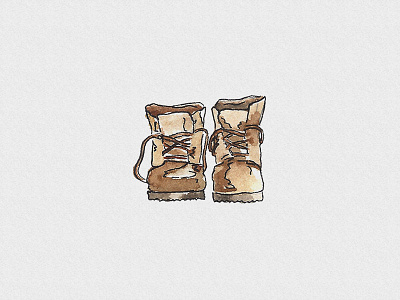 Watercolor Winter Boots