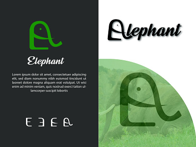 ELEPHANT minimal conceptual creative modern design 2021