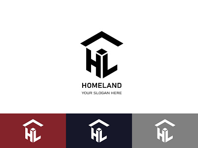 Real estate, construction and building polygonal letter logo
