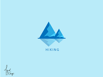 HIKING - LOGO design hiking logo illustration illustrator logo mountain logo vector