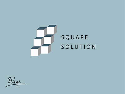 SQUARE SOLUTION Logo 3d logo concept design illustration illustrator logo logo design minimalist logo vector