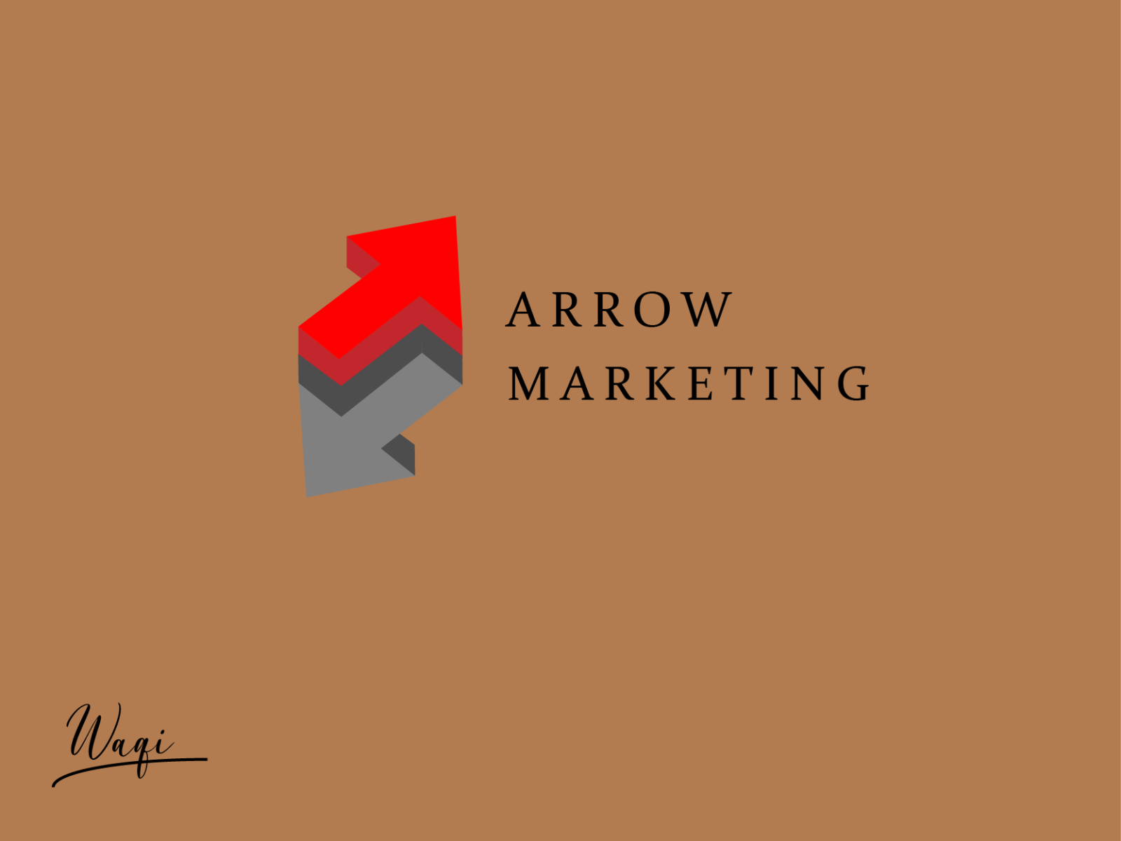 ARROW MARKETING Logo by Syed Muhammad Waqi on Dribbble