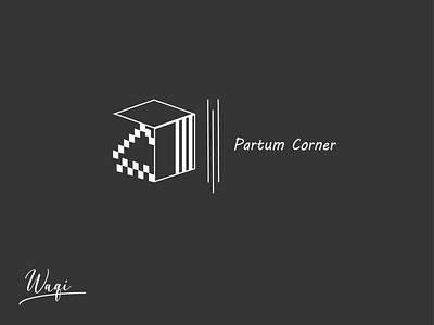 PARTUM CORNER - LOGO design illustration illustrator logo logo design minimalist design minimalist logo square logo vector