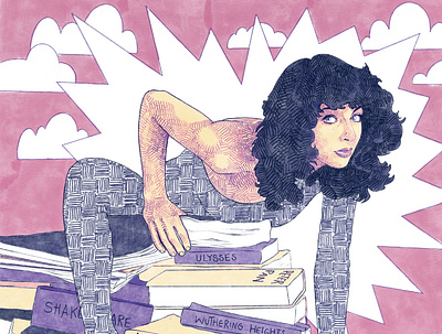 Kate Bush editorial illustration kate bush portrait procreate