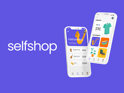 Selfshop Mobile App e-commerce animation colors illustration illustrator mobile mobile app mobile app design mobile design mobile ui motion online shop online shopping shop sketch ui uiux ux uxdesign