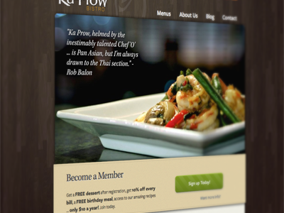 Ka-Prow Bistro Homepage