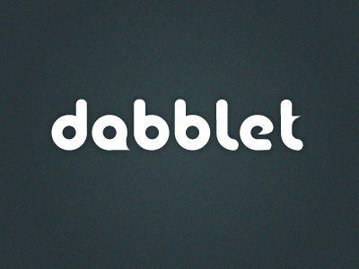 Dabblet Rebound concept logo design redesign