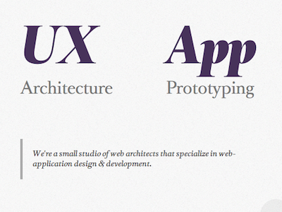 Site Redesign for Cerebral Ideas minimal responsive typography web design