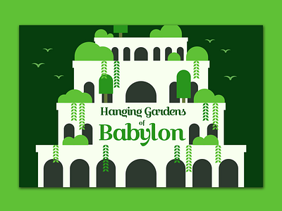 Hanging Gardens of Babylon Postcard