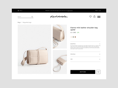 Your Perfect Bag | Daily UI 012