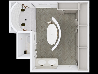 Brennan Master Bathroom Rendering