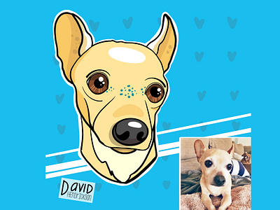 Oliver animals design dog graphic design illustration portrait procreate vector