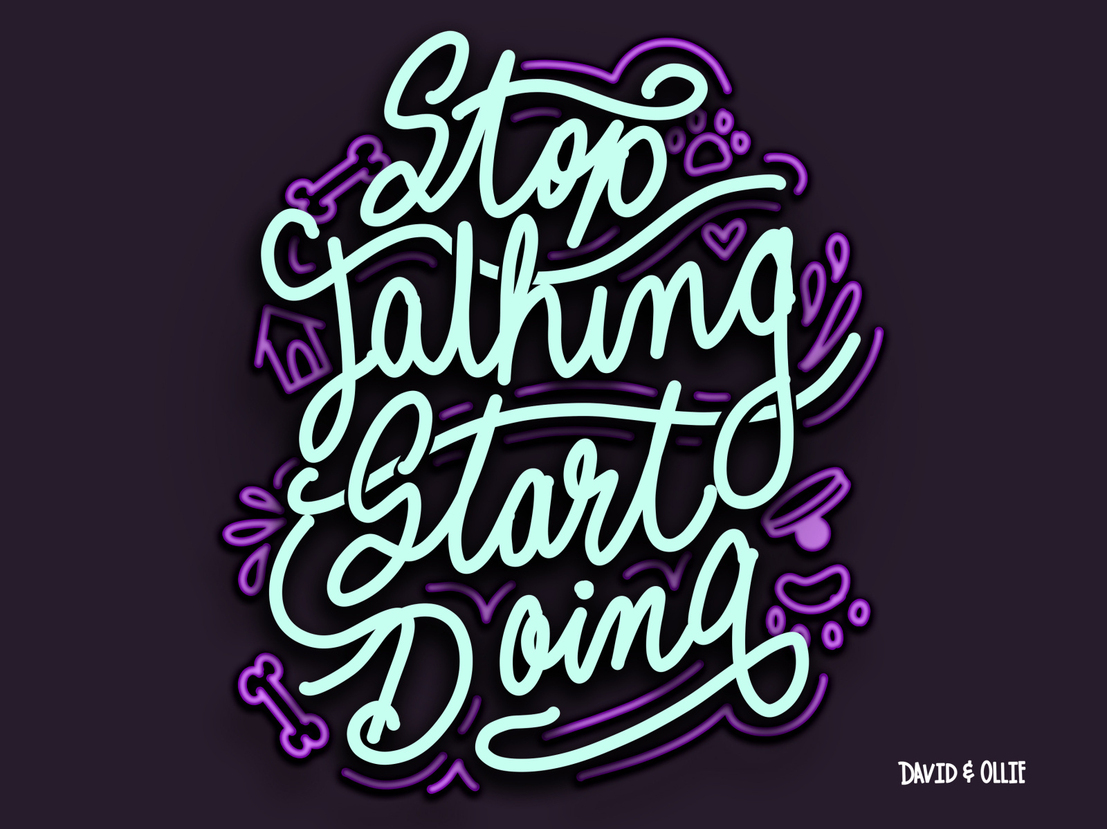 Stop Talking by Davie Ross on Dribbble