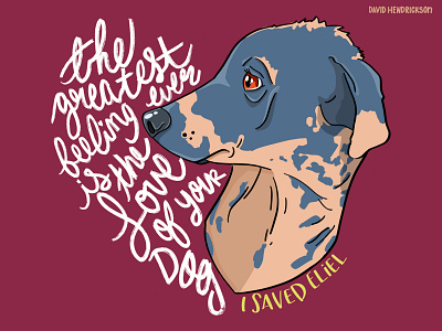 Save Eliel animals branding custom artwork design dog graphic design illustration logo puppy vector
