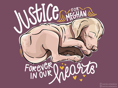 Meghan Memorial Fund animals branding custom artwork custom drawing design dog dog art dog drawing dog graphic dog painting font graphic art graphic design illustration logo procreate puppy tshirt typography vector