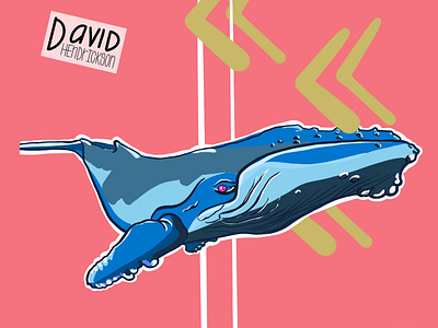 Blue Whale animal art animals branding comic book custom artwork design fish graphic art graphic design illustration logo ocean sea vector whale whale art whales